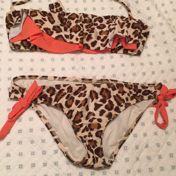 leopard print swimsuit bottoms